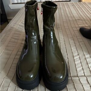 Aldo Olive Green Combat Boots